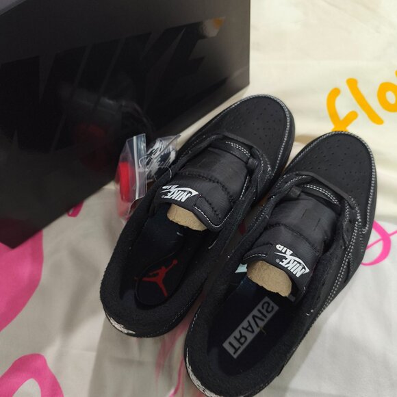 Nike Other - TS X Air Jordan 1 Low Black Sneakers